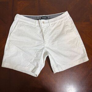 Express Mens White Chino Shorts Size 32